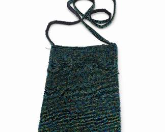 Lot 426: Hand-Beaded Crossbody Bag with Spiral Medallions
