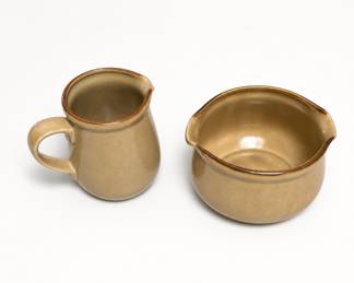 Lot 522: Hearthside Stoneware Creamer & Sugar Set, Japan