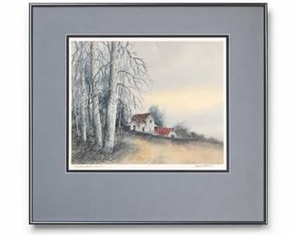 Lot 169: Supote Krikul "Country Side" Signed Limited Edition Print