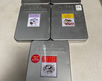 Lot 202: 5 Walt Disney Treasures DVD Collector Tin Sets