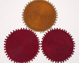 Lot 46: Target Golden Holidays Beaded Chargers, Set of 3