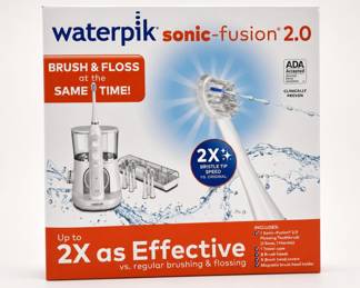 Lot 122: Waterpik Sonic-Fusion 2.0 Flossing Toothbrush, New in Box