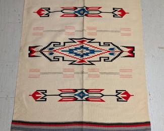 Saltillo-Style Wool Serape Blanket