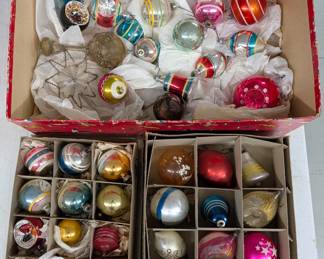 Sample of Vintage Christmas Ornaments