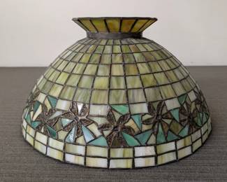 Leaded Slag Glass Lamp Shade