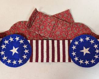 Plains Beaded American Flag Sash