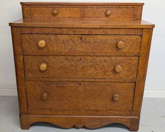 Antique Bird's-Eye Maple Chest of Drawers