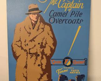 Captain Camel Pile Overcoat Advertising Display
