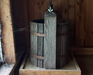 Vintage Wooden fruit press