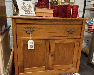 oak washstand