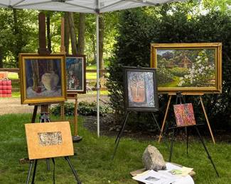 Art in the Garden featuring the original art of Bryan Zidek, Katie Rost and Mary Reilly 