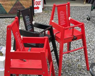 Three infant high chairs 