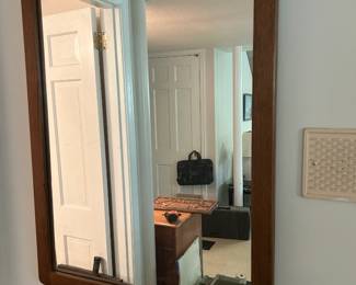 #138 Wood Mirror - 29x38 $45.00