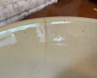 #15 Pottery Mixing Bowl - has small crack at the top $20.00