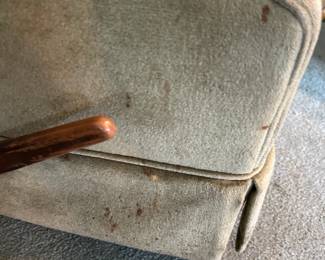 #88 Sage Green Swivel Button Back Rocker Recliner - (has stains) $20.00