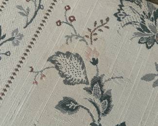 #1 Clayton Marcus Camel Back Cream w/Flowers Sofa - 79" (small Stains) $50.00