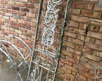 #113 Steel "Trellis with 2 sides- Each panel - 16x66 top is 54" Wide, 17" Deep, 97" Total Height $120.00