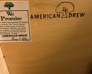 #24 American Drew Chest of 5 drawers - 38x19x54 $175.00