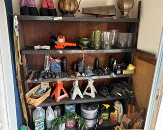 #157 Wood Home-made 4 shelf Storage Rack - 55x10x60 $30.00