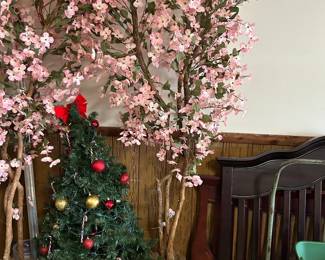 #118 Tall Faux Tulip Tree in Plastic Pot - Approx 8' Tall $20.00 #119 Tall Faux Tulip Tree in Plastic Pot - Approx 8' Tall $20.00