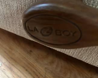 #45 Lazy Boy Recliner w/continuous seat Foot Rest - Head and Arm Stains - as is $50.00