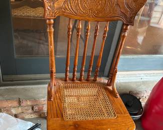 #106 Odd Wood Dining Chair $20.00