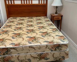 #145 Queen Wood Headboard w/Mastercraft Mattress and Boxsprings $125.00