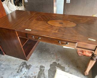 #161 Laminate Desk w/Inlay design w/1 drawer & 2 shelves with a bookcase hutch and a hutch w/2 doors (adjustable shelves - - Desk - 69x30x30 and Hutches - 30x15x46 $120.00
