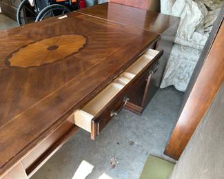 #161 Laminate Desk w/Inlay design w/1 drawer & 2 shelves with a bookcase hutch and a hutch w/2 doors (adjustable shelves - - Desk - 69x30x30 and Hutches - 30x15x46 $120.00