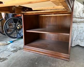 #161 Laminate Desk w/Inlay design w/1 drawer & 2 shelves with a bookcase hutch and a hutch w/2 doors (adjustable shelves - - Desk - 69x30x30 and Hutches - 30x15x46 $120.00