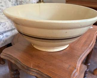 #15 Pottery Mixing Bowl - has small crack at the top $20.00