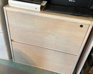 #90 Laminate 2 Drawer Letter Filing Cabinet - You Move - 29x21x28 $60.00