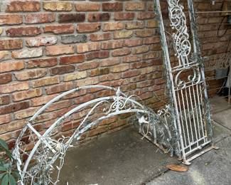 #113 Steel "Trellis with 2 sides- Each panel - 16x66 top is 54" Wide, 17" Deep, 97" Total Height $120.00