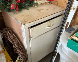 #178 Wood Home-made Cabinet w/1 door and 1 drawer - 24x26x36 $30.00