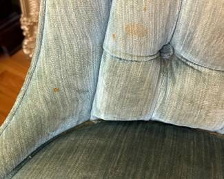 #23 Retro Velvet Button Back - ChromKraft - Swivel Chair $150.00
