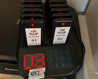 #92 Restaurant Wireless Guest Paging System - 19 total $45.00