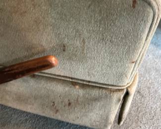#88 Sage Green Swivel Button Back Rocker Recliner - (has stains) $20.00