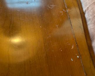 #3 Pair of Matching Wood Curved Front End Tables w/2 drawers (some small finish issues) - 22x27x22 $125.00
