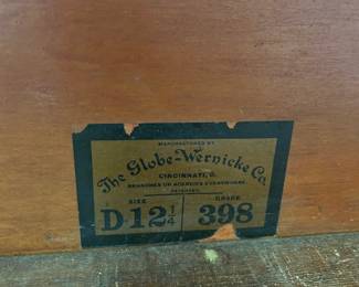 #124 The Globe Wernicke Barrister Bookcase - missing 2 Doors on Front - 34x12x48 - You Move $200.00