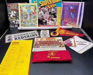 Vintage Super Bowl XVII And Super Bowl XVIII Collectibles