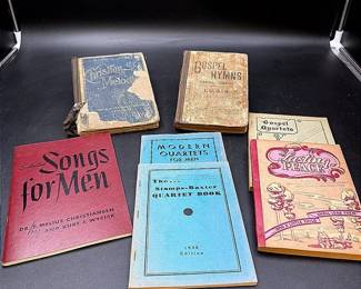 Seven Vintage Song Books Copyrights Range From 1886-1948