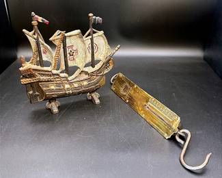 Vintage Nautical Decorative Lot Featuring A Landers Spring