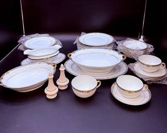 A Vintage Noritake Doris Fine China Partial Set