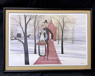“The Wedding” By Buckley Moss Signed Print