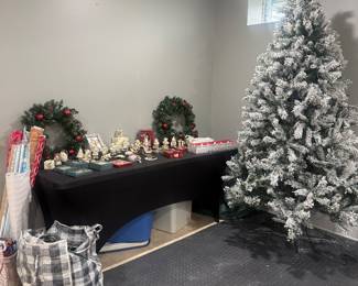 Christmas tree and decor