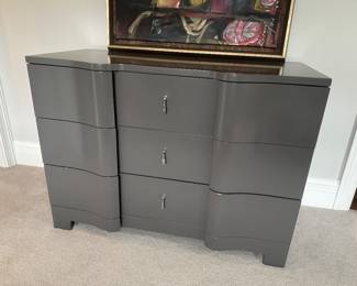 3 drawer gray dresser
