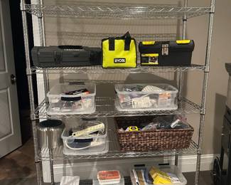 Shelving unit and tools