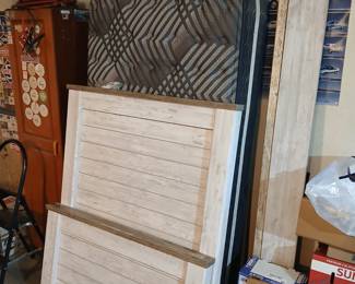 Brand new never been used Twin Ashley Furniture bed with head and footboard and brand new mattress