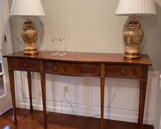 Sideboard, Side Board, Ceramic Lamps