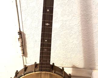Flapper Girl on A Banjo, Folk Art Piece